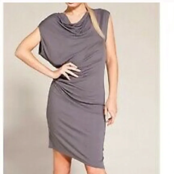 navy blue dress for baby girl Helmut Lang Wind Ruched Jersey Mini Dress Black Helmut Lang main image 1
